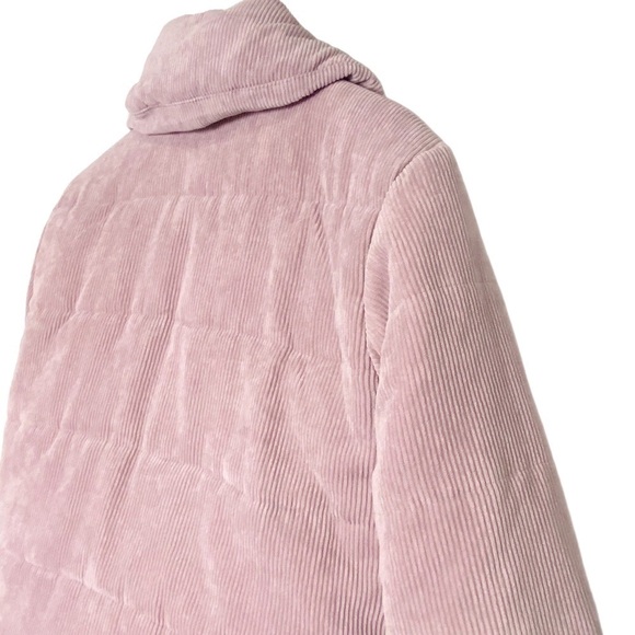 FASHION NOVA Corduroy Puffer Jacket Pink - Picture 9 of 13